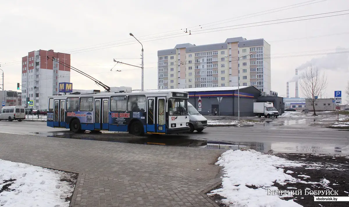 Хулиган разбил стекло в двери троллейбуса | bobruisk.ru