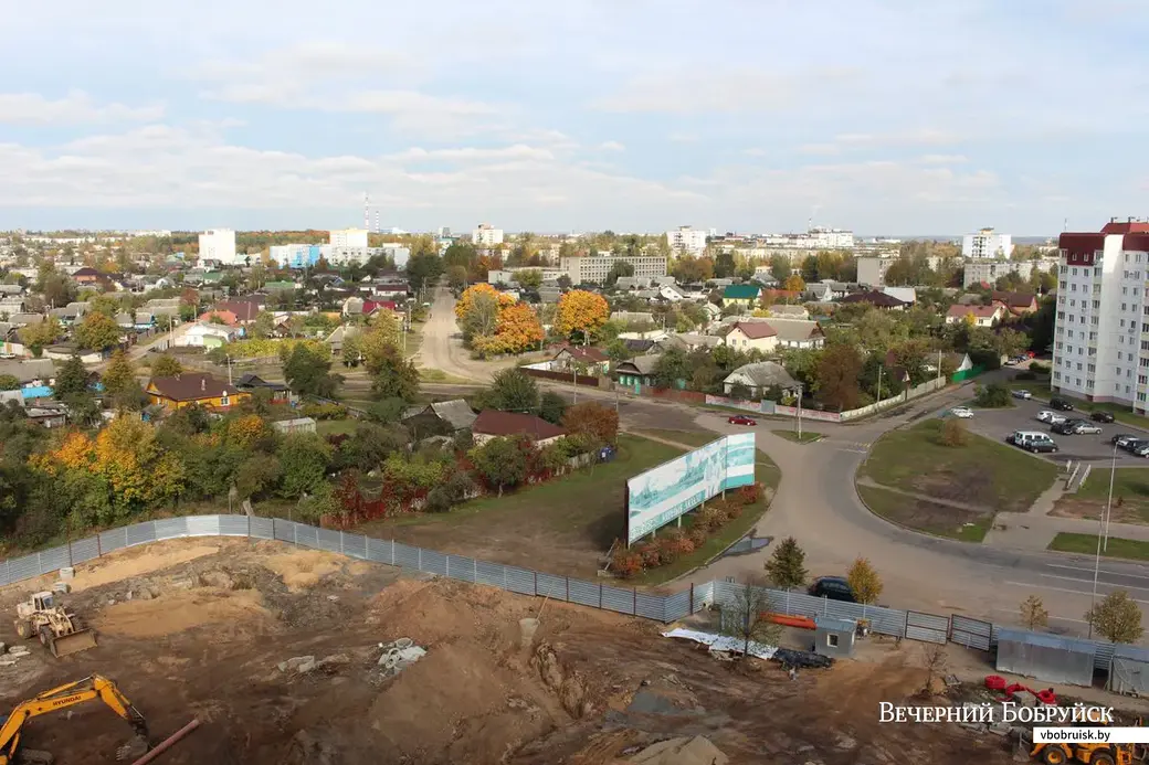 Бобруйск. Вид сверху на частный сектор. Фото Виталия ЛОСИЦКОГО.