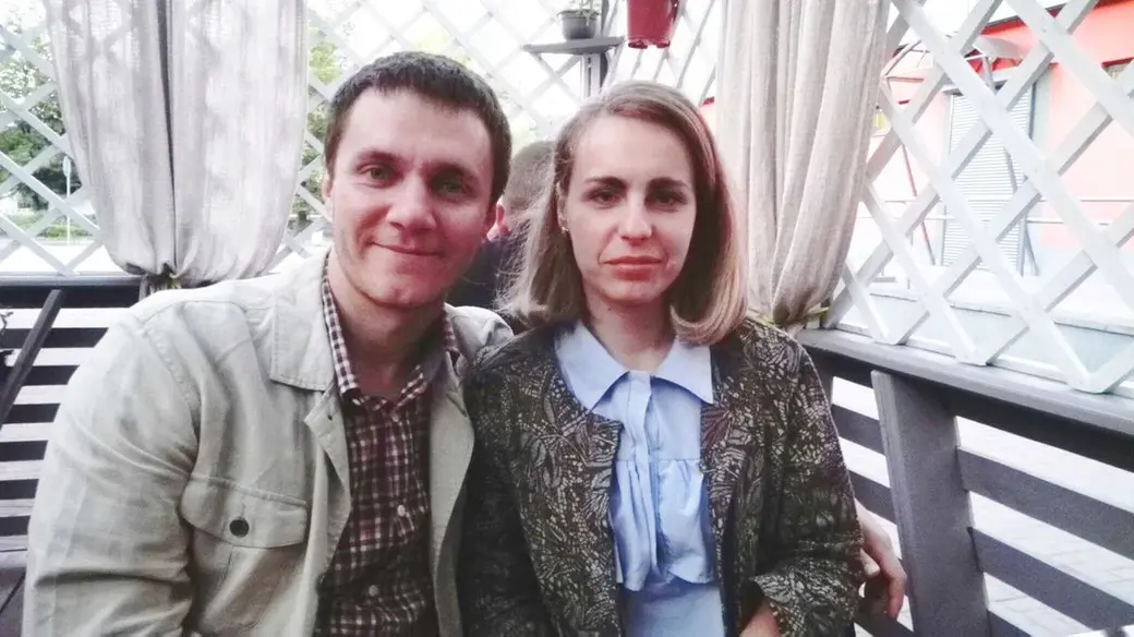 Анастасия с мужем Антоном.