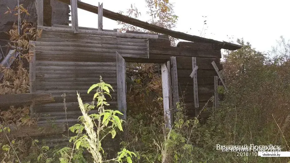 Разрушенный дом, рядом с которым нашли младенца.