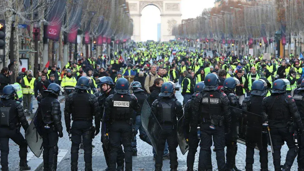 Протесты в Париже. Фото Getty Images