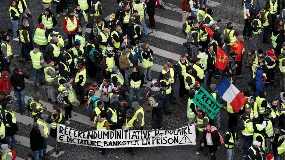 Протесты в Париже. Фото Reuters