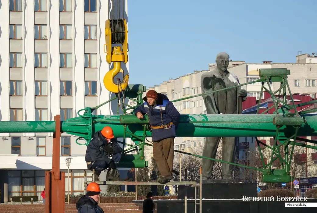 30.11.2018. Рабочие Бобруйского монтажного управления филиала ОАО