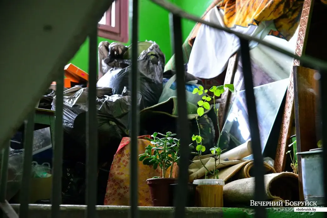 03.01.2019. Гражданку, проживавшую в доме №71 по улице Михася Лынькова, принудительно выселили из квартиры. Ее личные вещи складированы на лестничных клетках