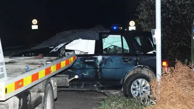 Автомобиль принца после аварии 17 января. Фото Archant