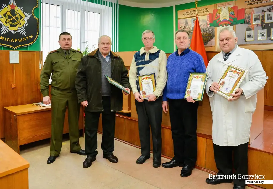 14.02.2019. Награждение юбилейной медалью «30 лет вывода советских войск из Афганистана» сотрудников военного комиссариата города Бобруйска, Глусского и Кировского