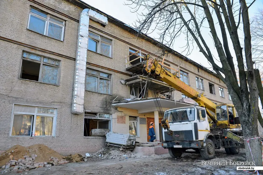 Реконструкция Бобруйской детской больницы, март 2019.