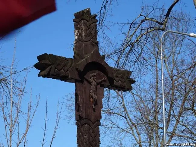 Памятник на месте казни Кастуся Калиновского
