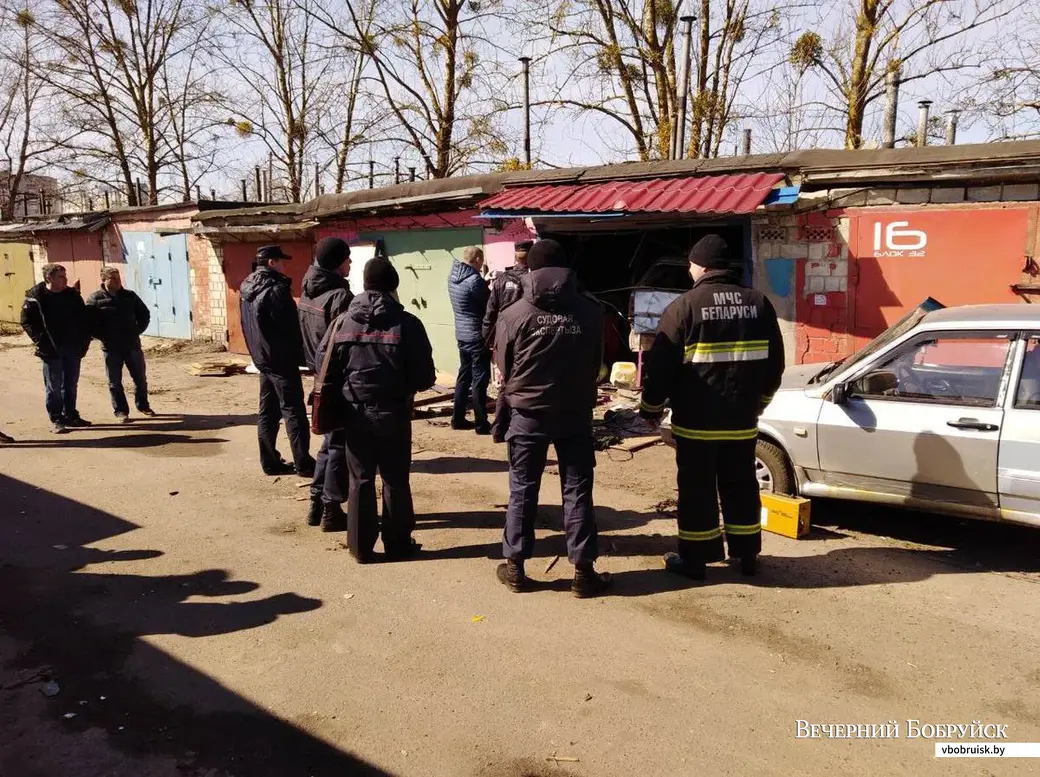29.03.2019. Бобруйск, взрыв в ГСК № 2 на ул. Рокоссовского.