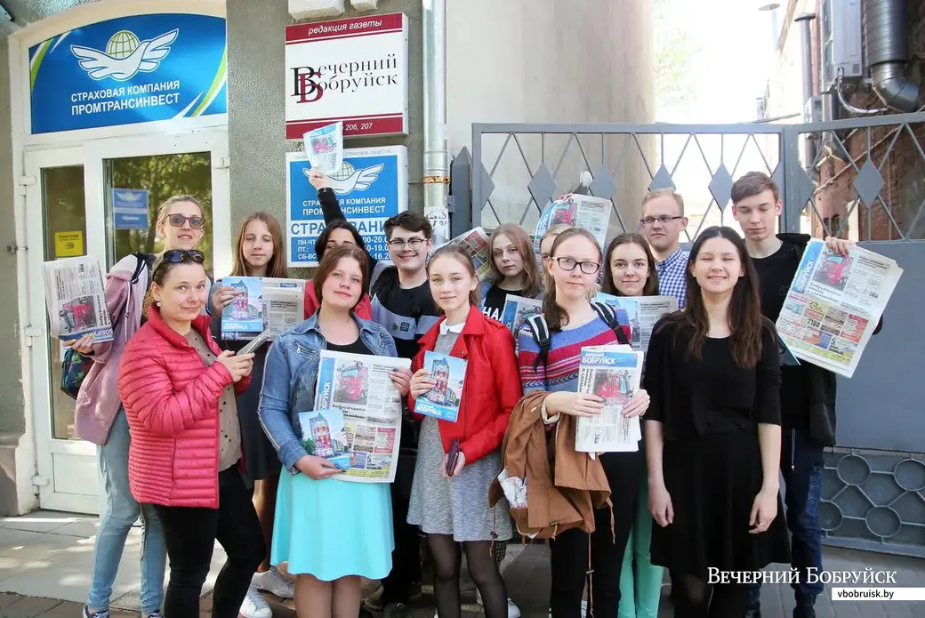 30.04.2019. Визит студентов школы медиаграмотности MediaIQ в редакцию «Вечернего Бобруйска»