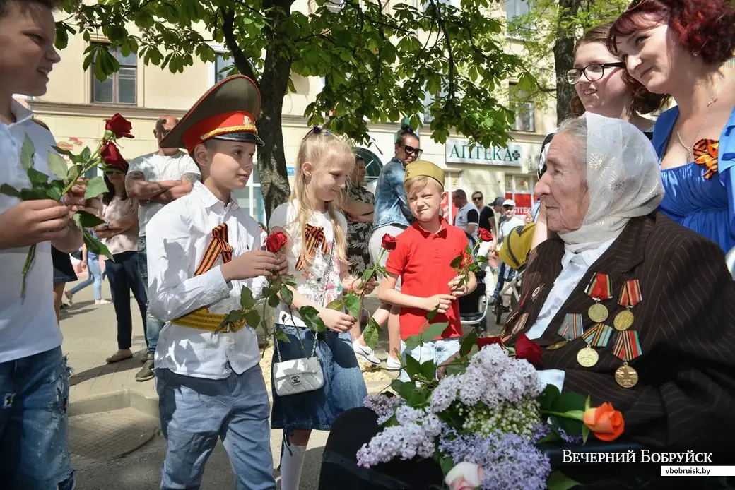 09.05.2018, Бобруйск. Празднование 9 мая 2018 года. Шествие ветеранов