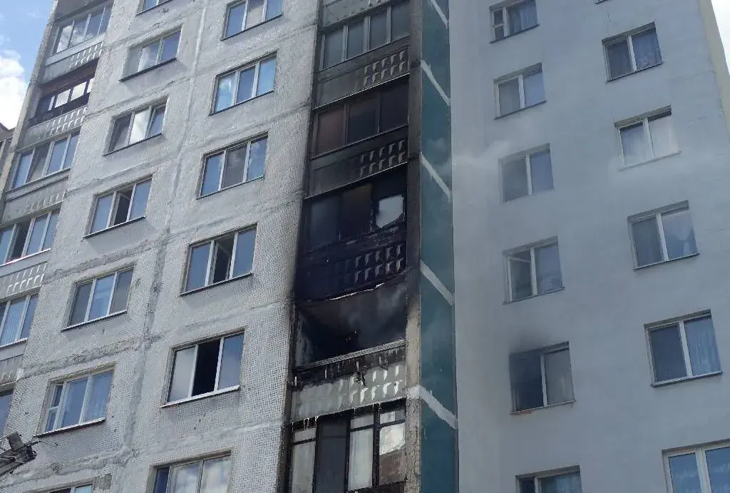 27.05.2019. Пожар на ул. Орджоникидзе в Бобруйске