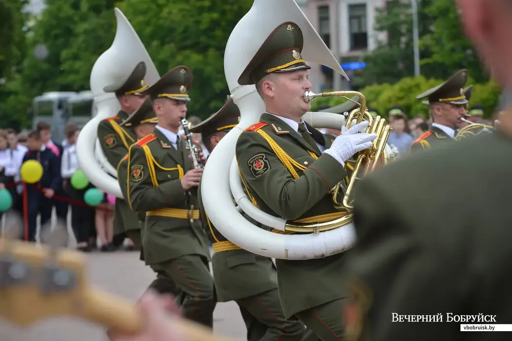 28.05.2019. Торжественное открытие 47-го республиканского слёта-конкурса отрядов юных инспекторов движения. Оркестр минской военной комендатуры