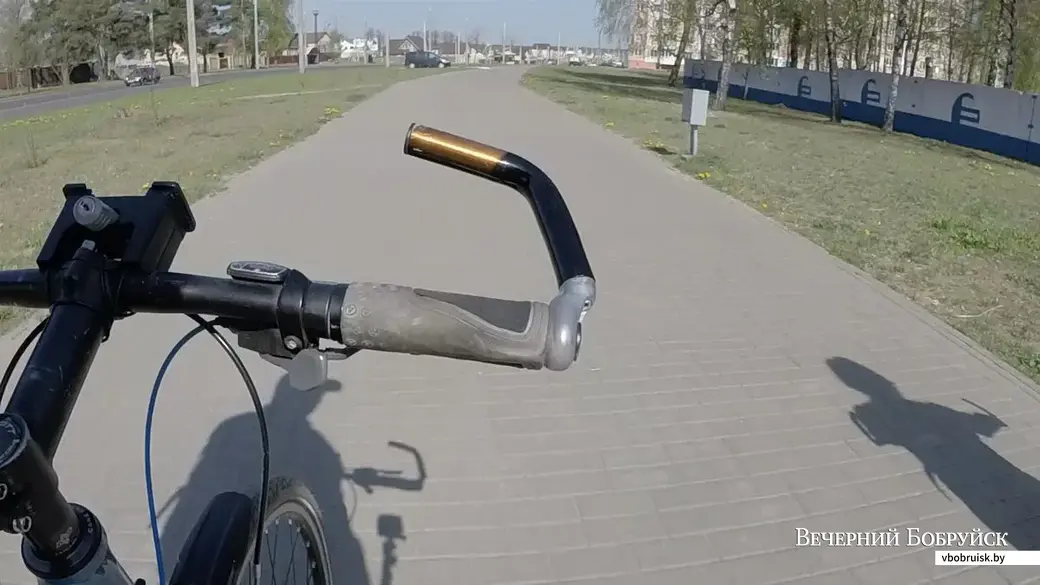 Тестируем бобруйские веломаршруты. Скриншот из видео Александра ЧУГУЕВА