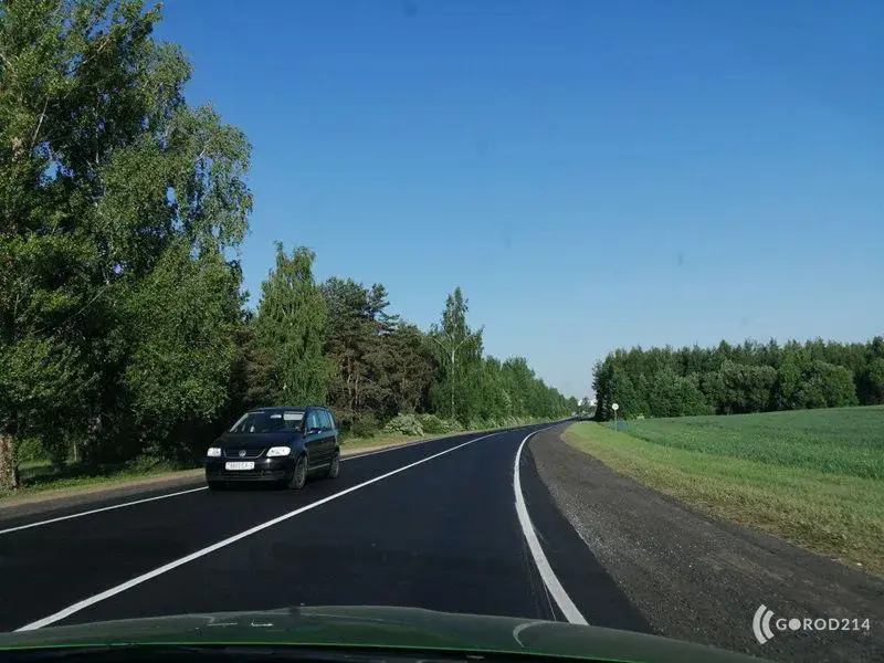 Дорогу между Полоцком и Новополоцком отремонтировали к приезду Лукашенко.