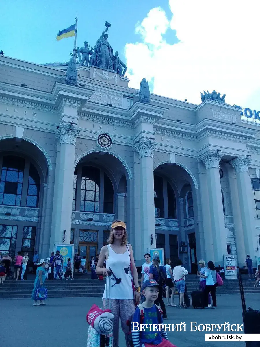 Одесса 2018. Людмила Лисовская с семьей.