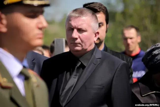 Владимир Потапович на похоронах сына