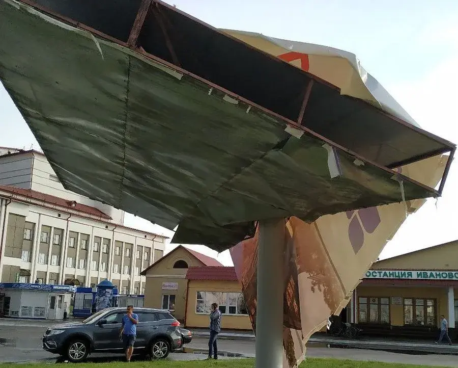 1.07.2019. Последствия урагана в Иваново. Фото vk.com/volnajanow