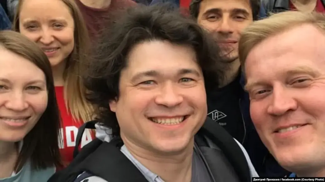 Ольга Проказова, Дмитрий Проказов и Сергей Фомин на митинге.