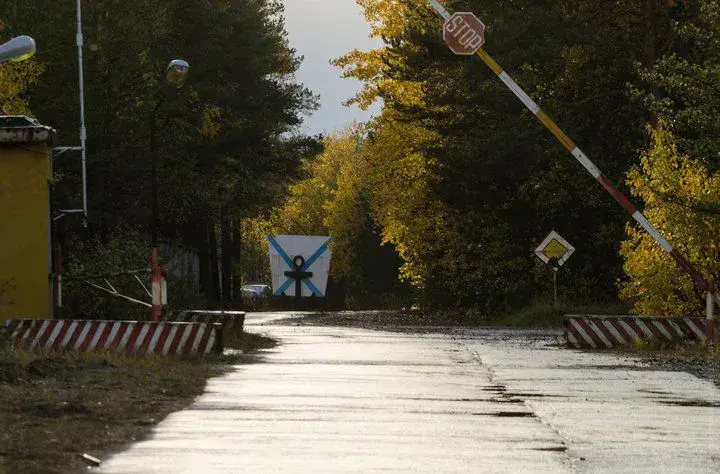 Въезд на полигон Ненокса под Северодвинском в Архангельской области. Фото Reuters.