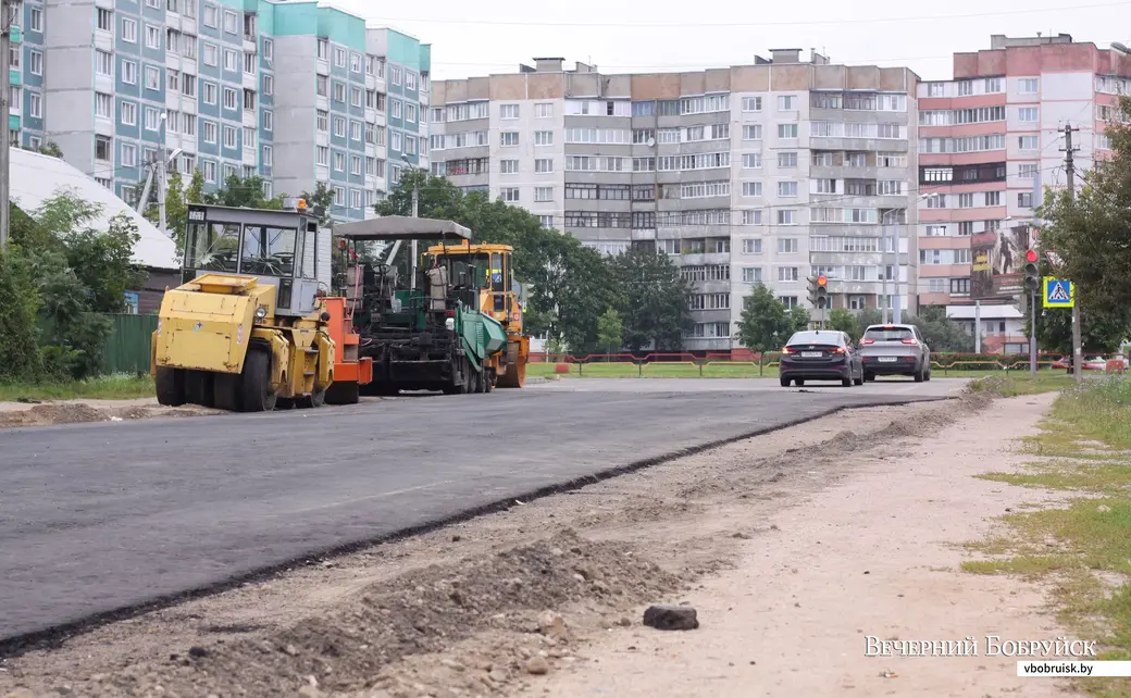 Асфальтирование улицы Шевченко.