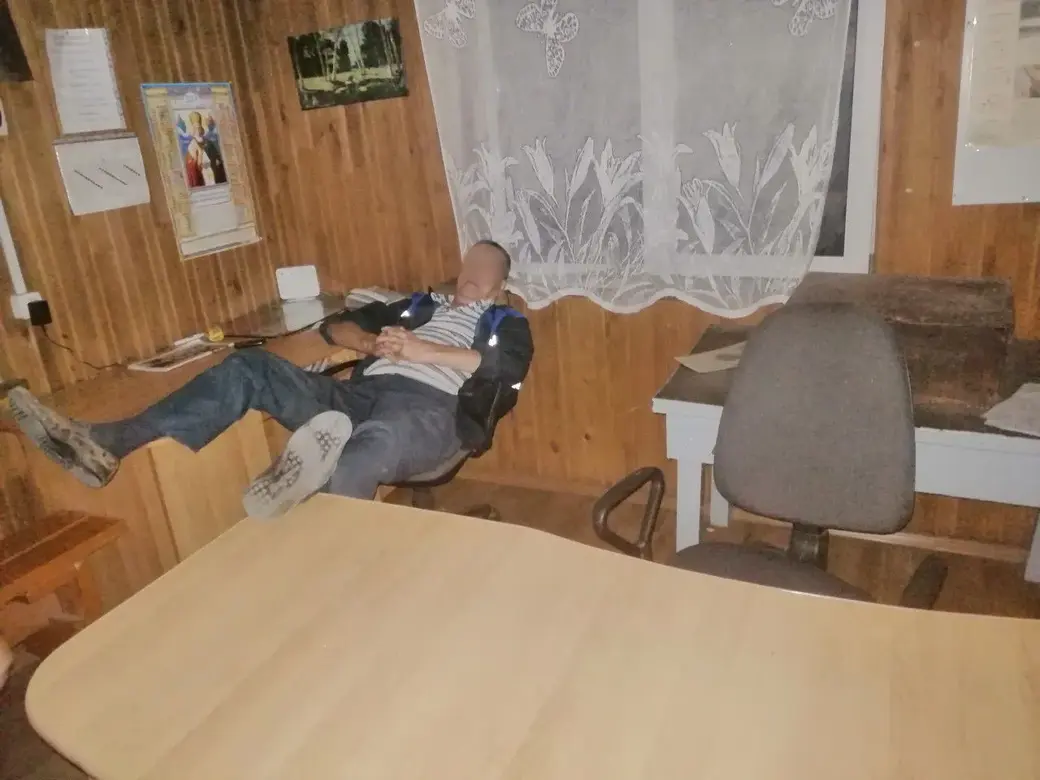 Сторож склада в Воротыни.