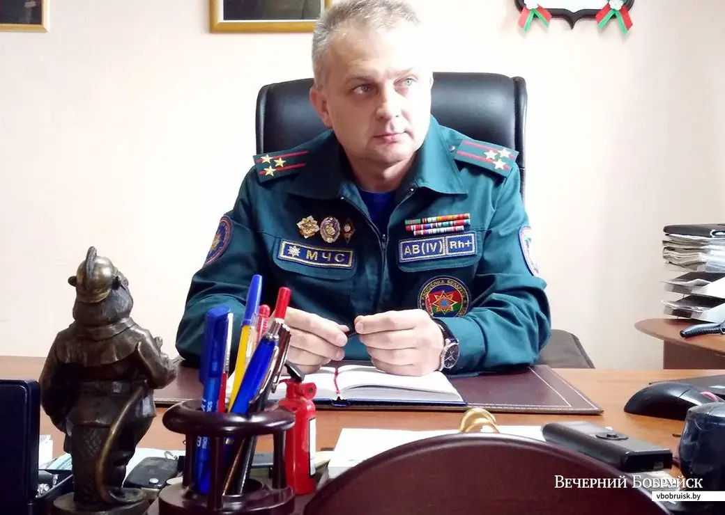 Андрей Бабин, начальник Бобруйского горрайотдела по ЧС
