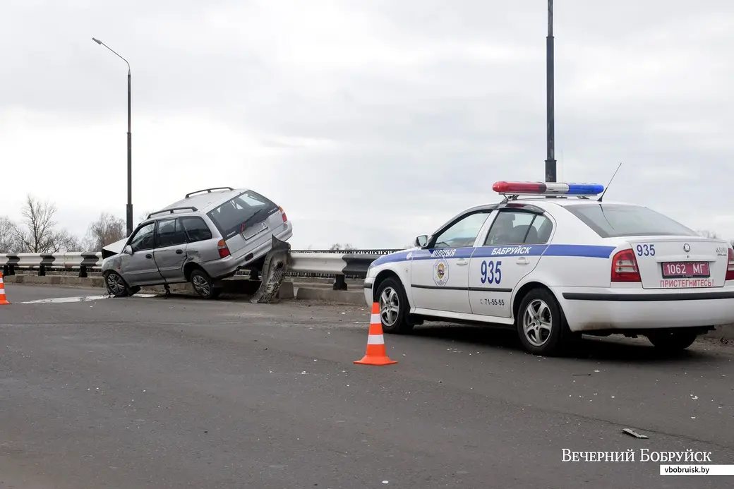 28.10.2019. Авария на мосту через железную дорогу в Бобруйске