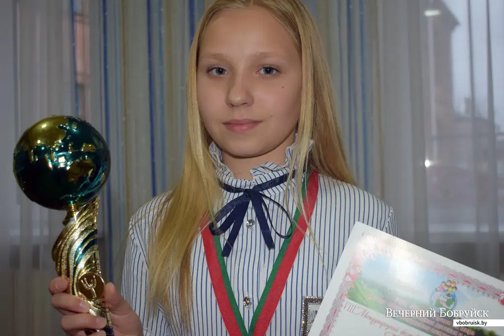 Анастасия Голубина, ученица ДШИ №1 и студии «Сажинцы», с Гран-при конкурса «Беларускія сустрэчы»
