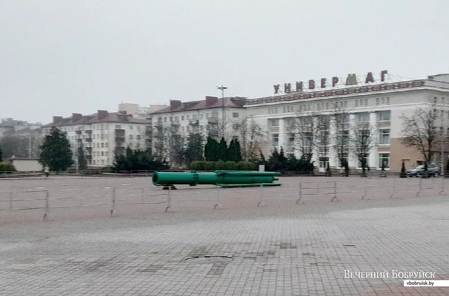 Основа конструкции будущей елки. Бобруйск, 19 ноября 2019 года.