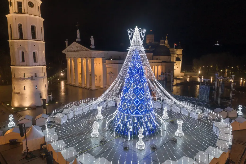 Елка в Вильнюсе. Фото vilnius-events.lt.