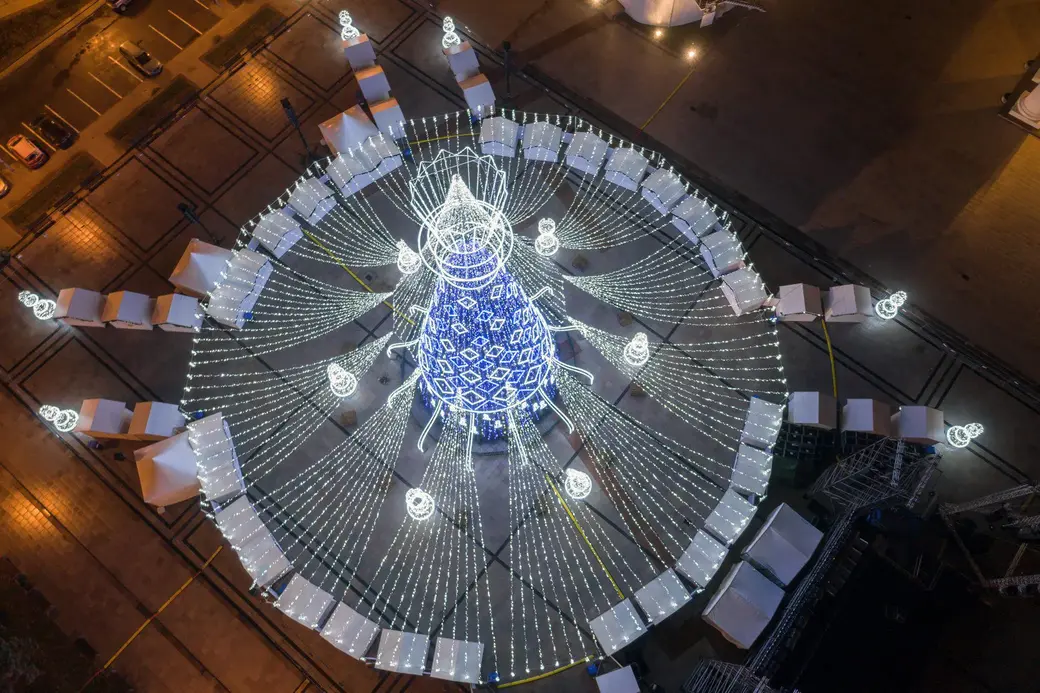 Елка в Вильнюсе. Фото vilnius-events.lt.