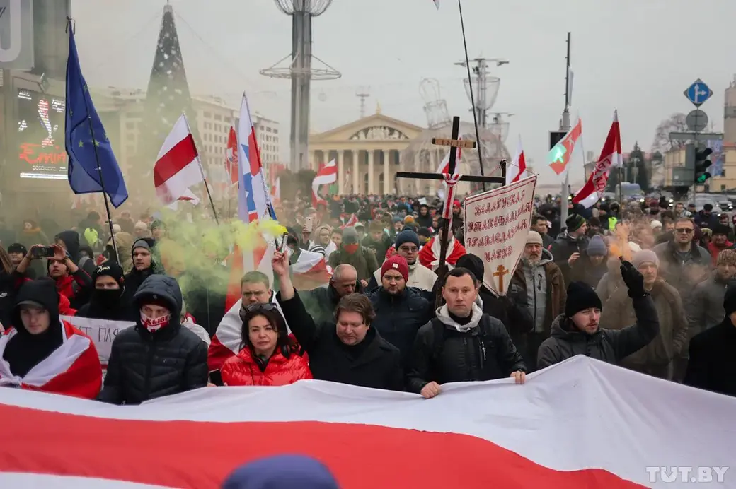 В Минске проходят акции против «углубленной интеграции». Фото: TUT.BY