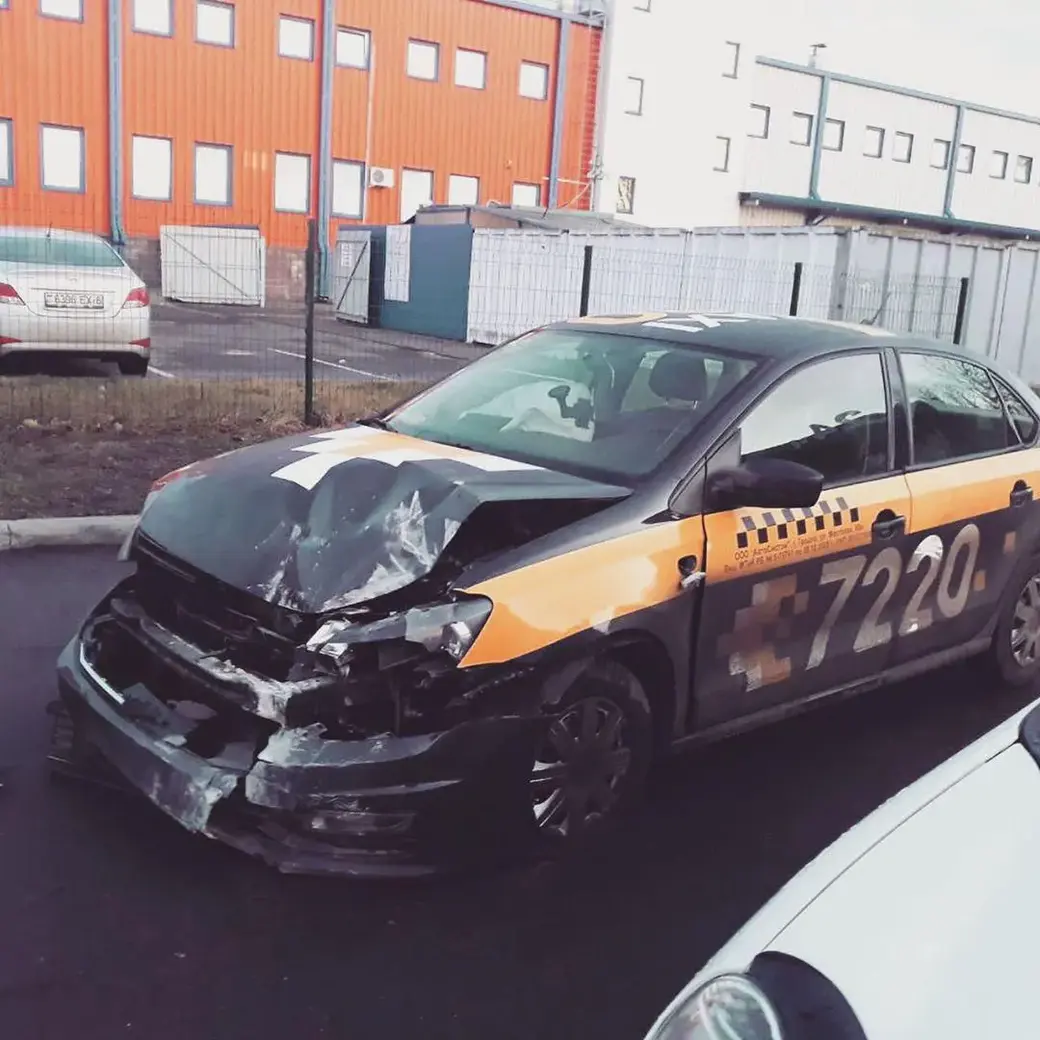 19.12.2019, ДТП с участием такси в Бобруйске