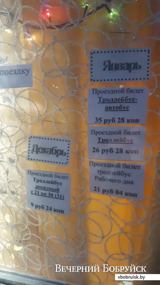20.12.2019, Бобруйск, подорожание проезда в общественном транспорте