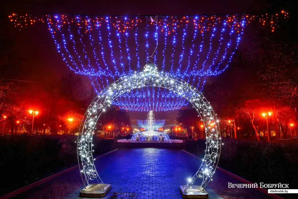 23.12.2019. Новогодняя иллюминация в Бобруйске