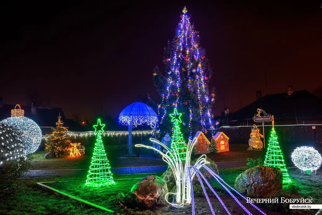23.12.2019. Новогодняя иллюминация в Бобруйске