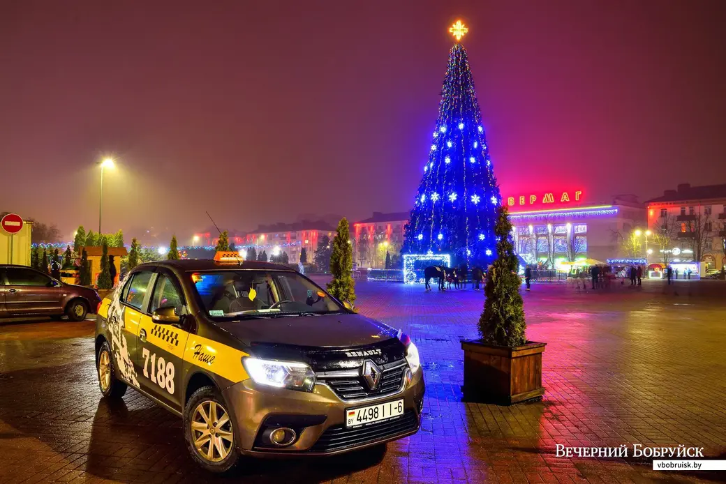 23.12.2019. Новогодняя иллюминация в Бобруйске
