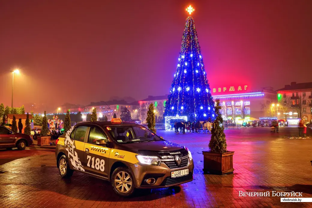 23.12.2019. Новогодняя иллюминация в Бобруйске
