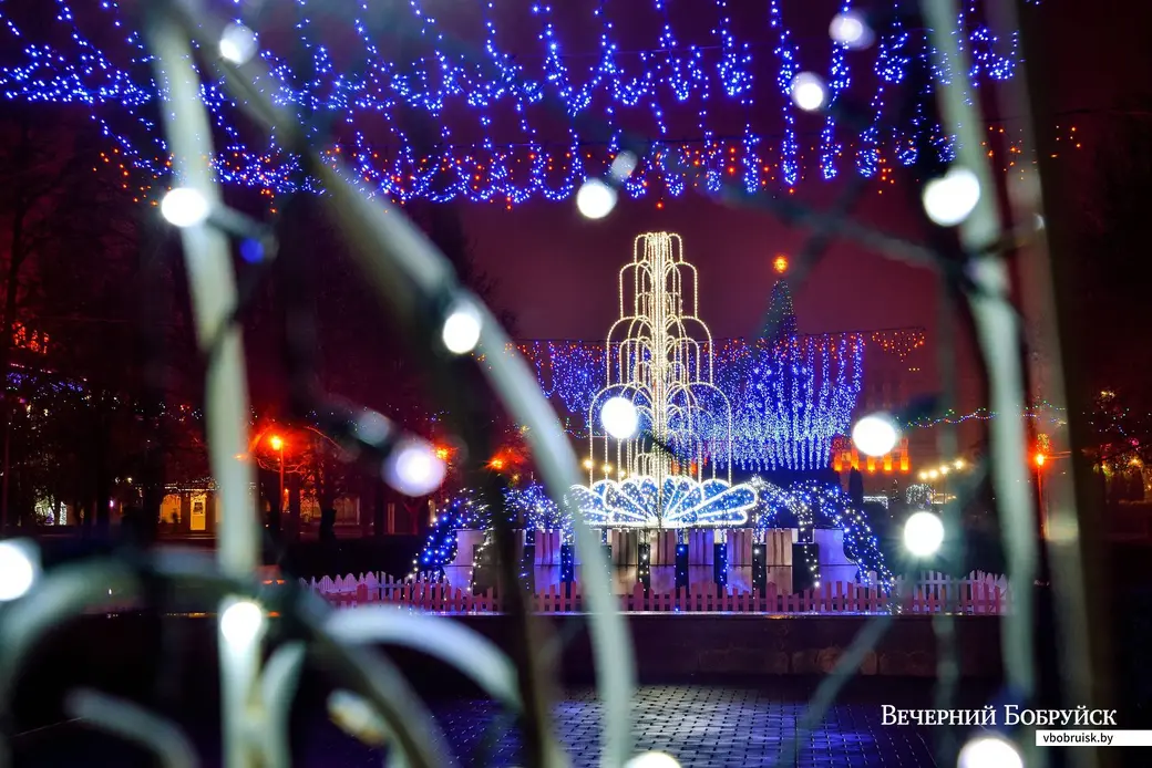 23.12.2019. Новогодняя иллюминация в Бобруйске