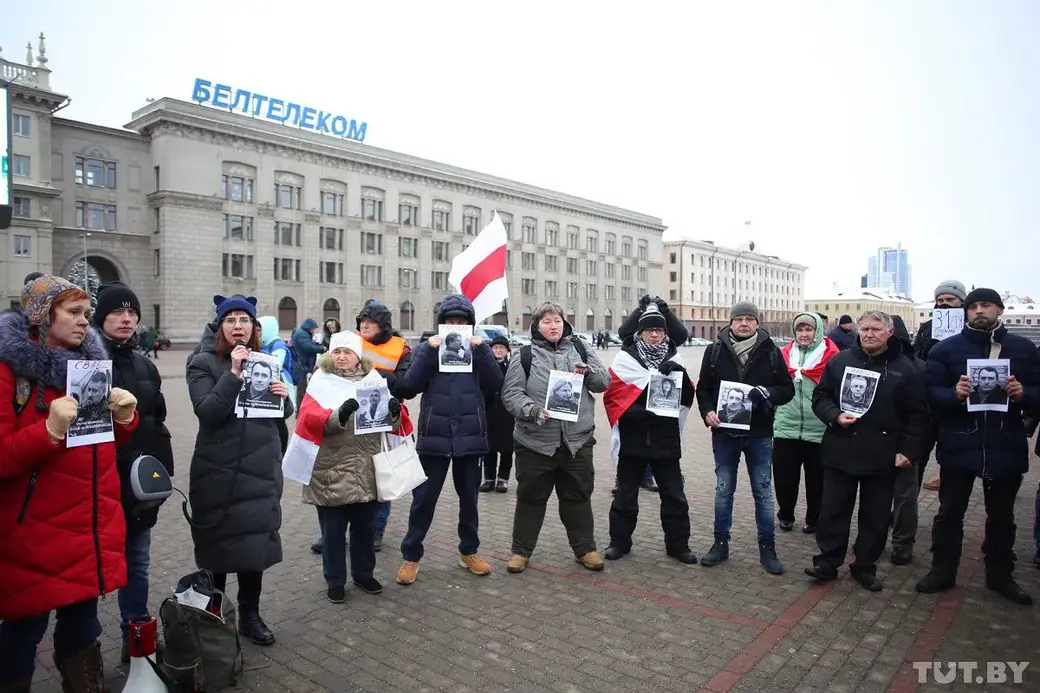 29.12.2019. В Минске снова проходит акция против интеграции с Россией. Фото: TUT.BY