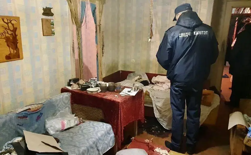 На месте убийства в Бобруйске. Фото: Следственный комитет.