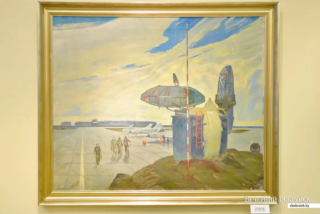 «Перехватчики (На аэродроме)». 1985. Холст, масло.