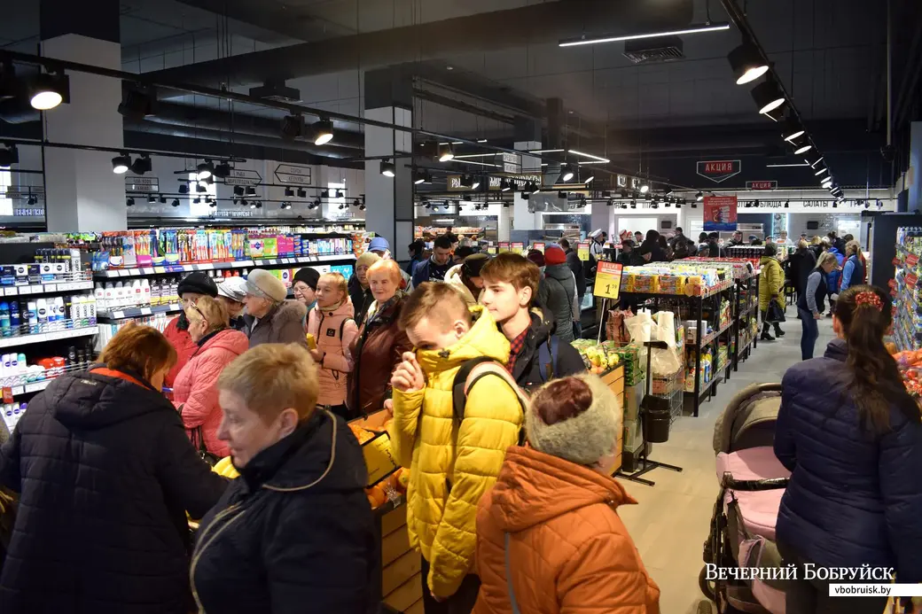 20.03.2020, открытие супермаркета «Виталюр» в бобруйском Авиагородке.