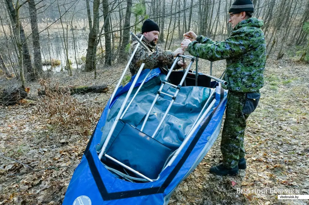 Сборка каркасной байдарки