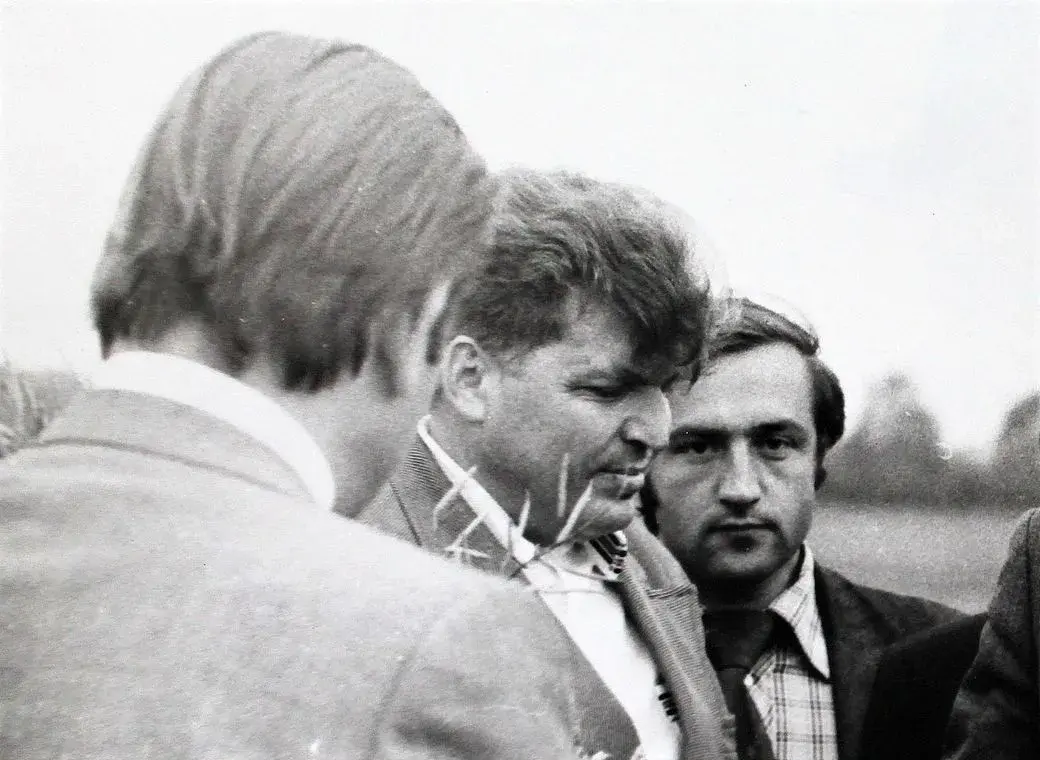 С центре – Михаил Пальчик, справа – Владимир Долженков.
