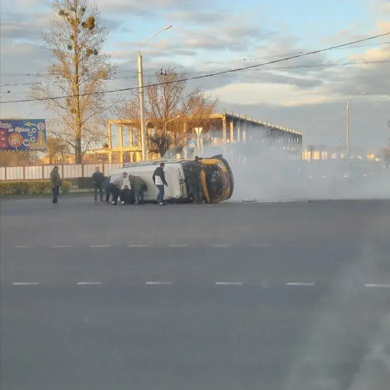 10.04.2020, Бобруйск, ДТП с маршрутным такси