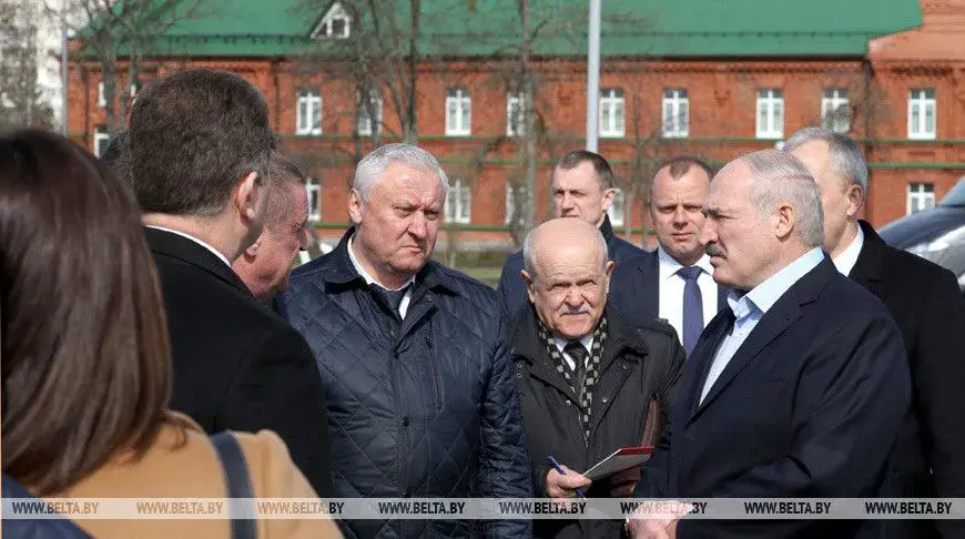 21 апреля 2020. А.Лукашенко посетил Бобруйск и предприятие