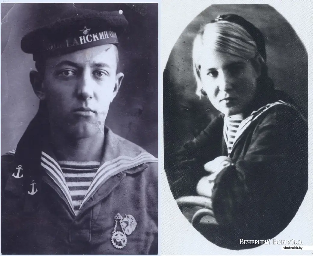 Николай Колесников (фото конца 1930-х) и его будущая жена Лера (фото 1942г.)