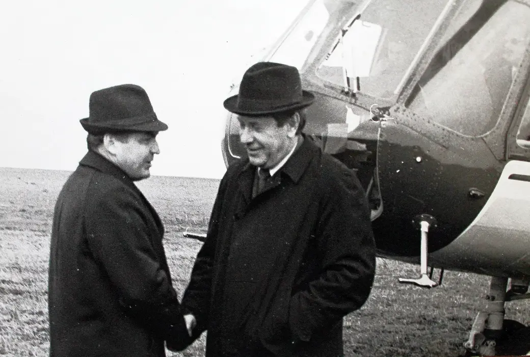 Михаил Пальчик (слева) и Петр Машеров в 1980-х.
